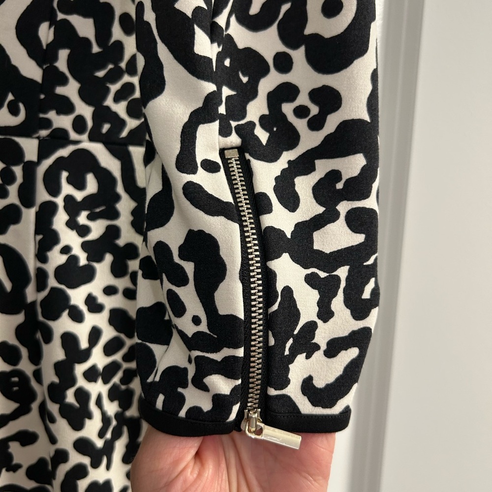 Ann Taylor 3/4 Length Sleeve Animal Print Dress Size 12 - Picture 8 of 14